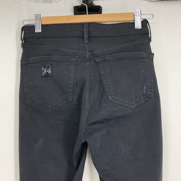 Topshop Black Distressed Knee Moto Jamie Skinny Jeans size 26 - Picture 14 of 16